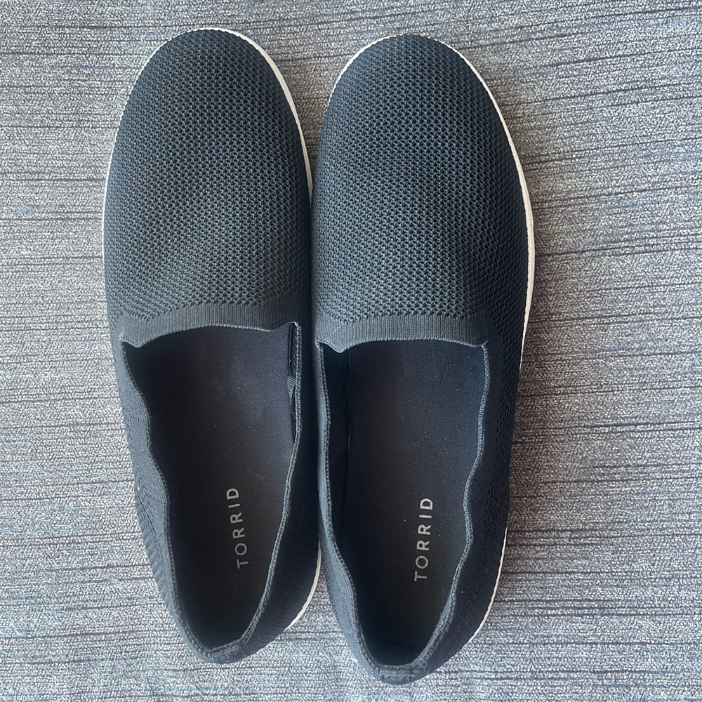 Torrid Black Mesh Slip on sneakers